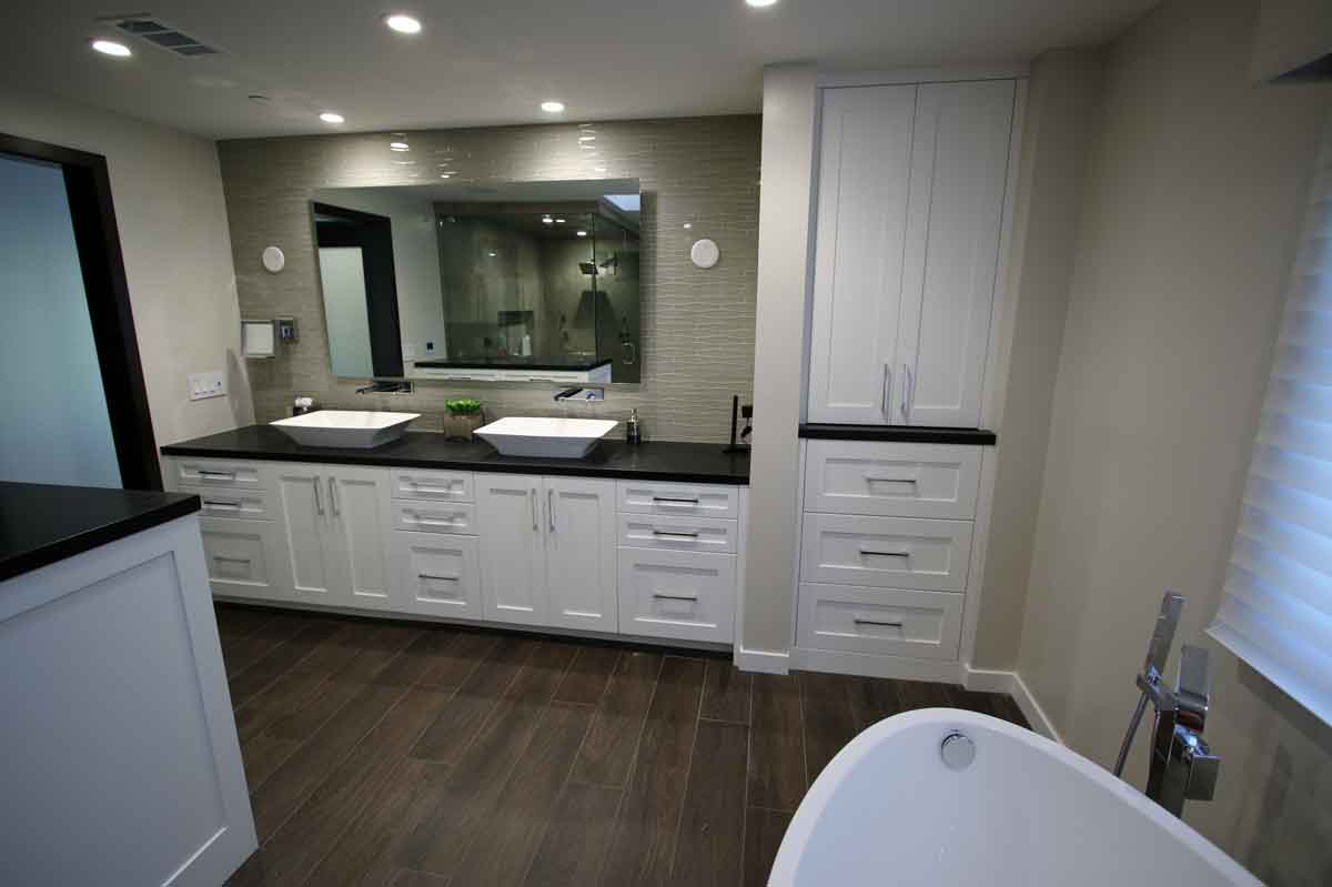 bathroom sink bath tub remodel