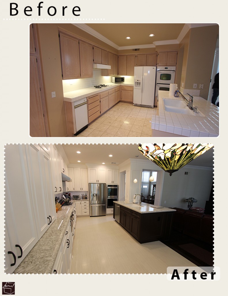 Laguna Hills Transitional White L-Shaped Kitchen & Home Remodel