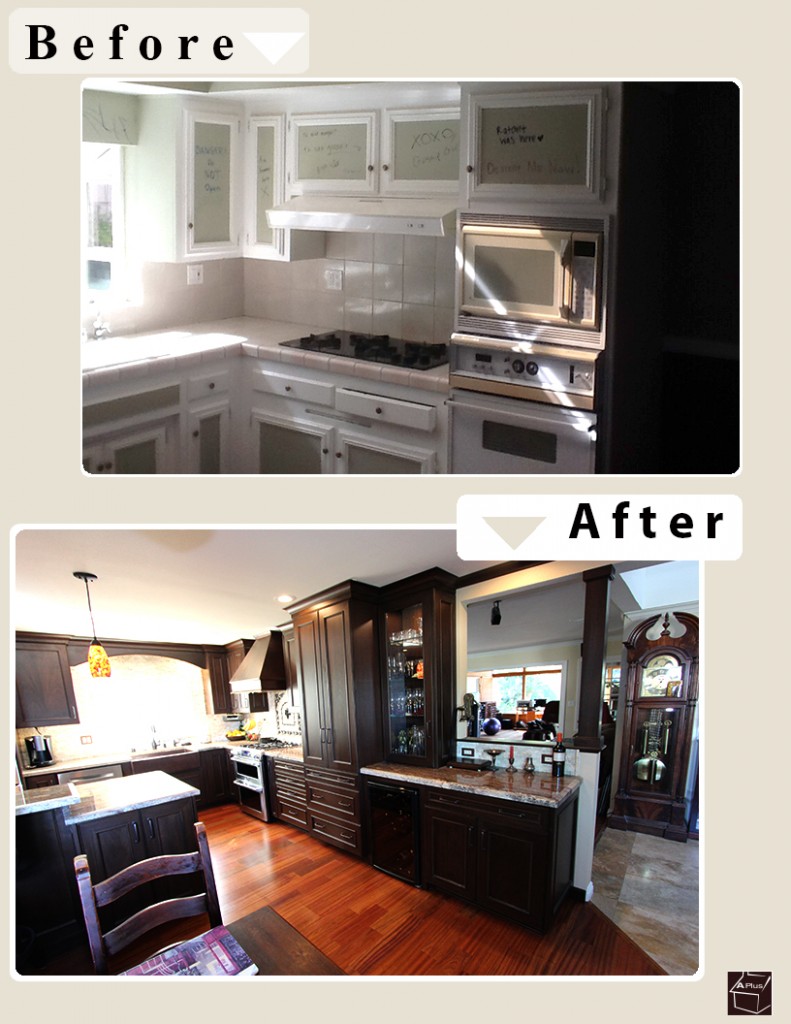 Design Build Kitchen Remodel in Laguna Niguel Orange County by APlus Interior Design & Remodeling 
