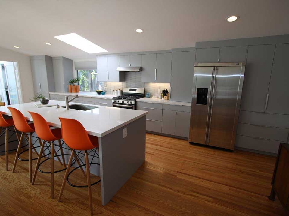 Mid Century Modern Inspired Costa Mesa Kitchen remodel - Aplus Interior  Design & Remodeling 949.458.2108