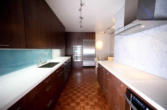 kitchen layouts, Two Wall Galley Kitchen for Couples in Orange County