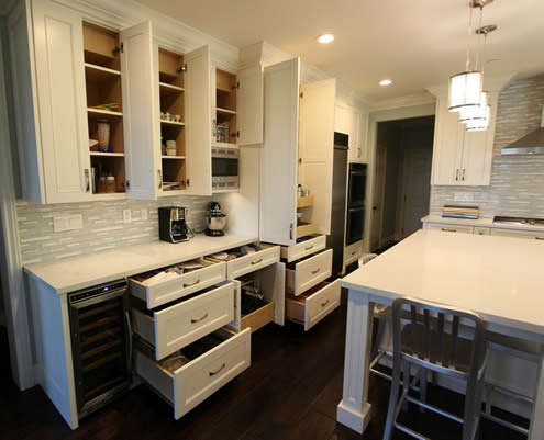 Storage space planning & design in a kitchen remodel San Clemente Orange County