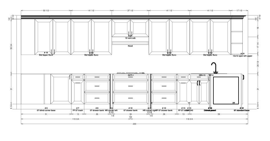 Wall Elevations kitchen design