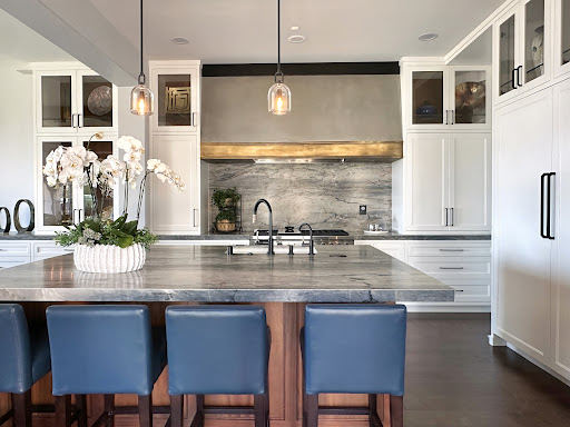 Coastal Luxury Kitchen and Fireplace Remodel in Newport Coast, California